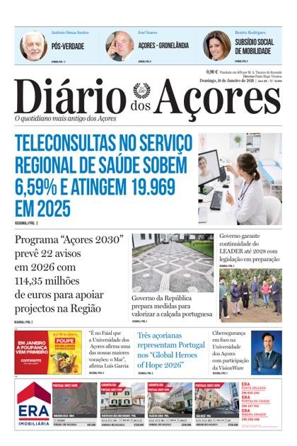 Diário dos Açores – 18/01/2026