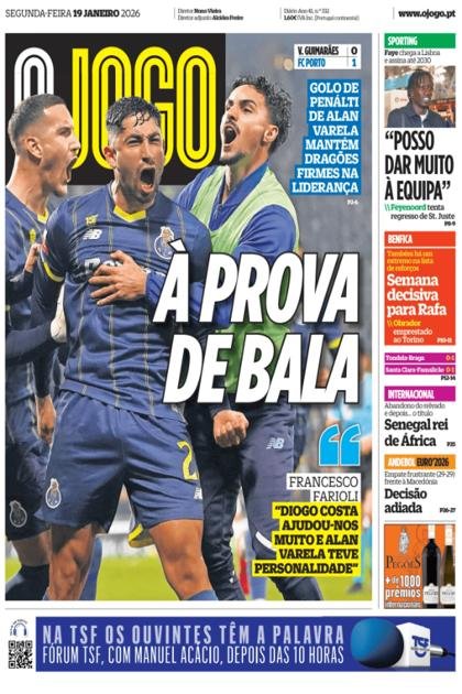 O Jogo – 19/01/2026