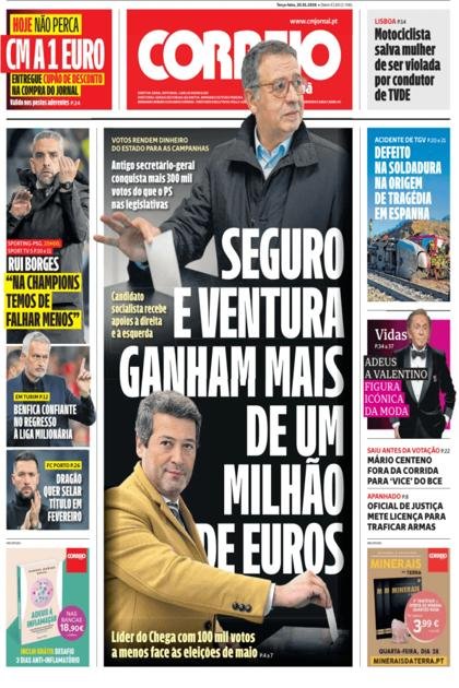 Correio da Manhã – 20/01/2026