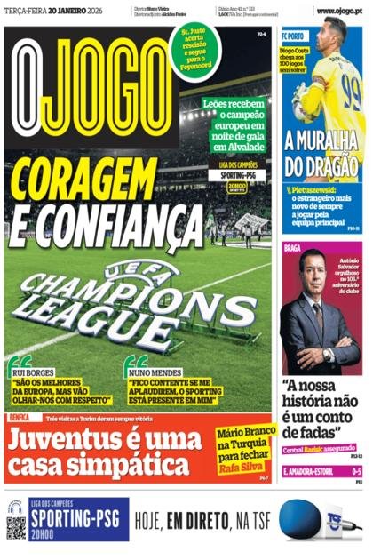 O Jogo – 20/01/2026