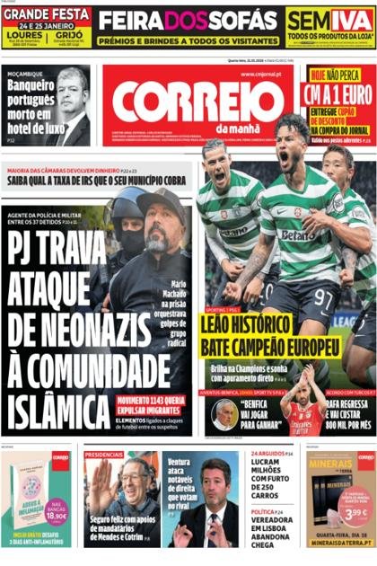 Correio da Manhã – 21/01/2026