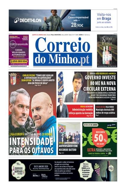 Correio do Minho – 22/01/2026