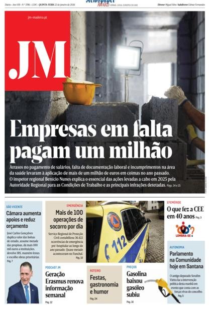 Jornal da Madeira – 22/01/2026