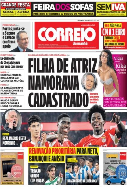 Correio da Manhã – 27/01/2026