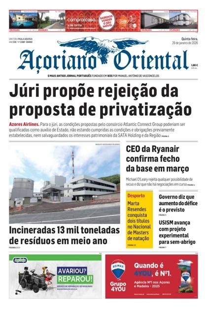 Açoriano Oriental – 29/01/2026