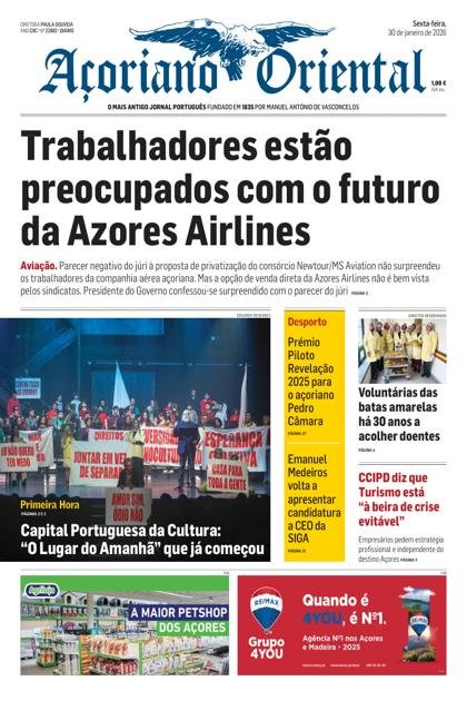 Açoriano Oriental – 30/01/2026
