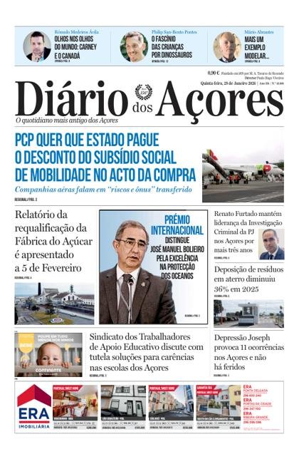 Diário dos Açores – 30/01/2026