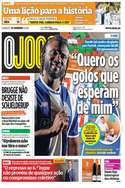 O Jogo – 31/01/2026