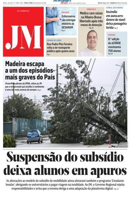 Jornal da Madeira – 3/02/2026