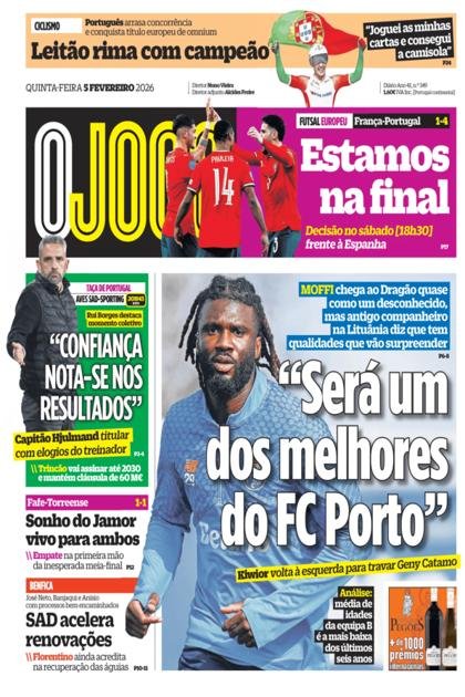 O Jogo – 5/02/2026