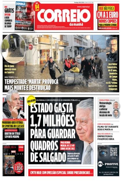 Correio da Manhã + Domingo – 8/02/2026