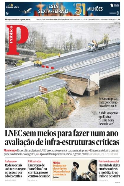 Público LX – 13/02/2026