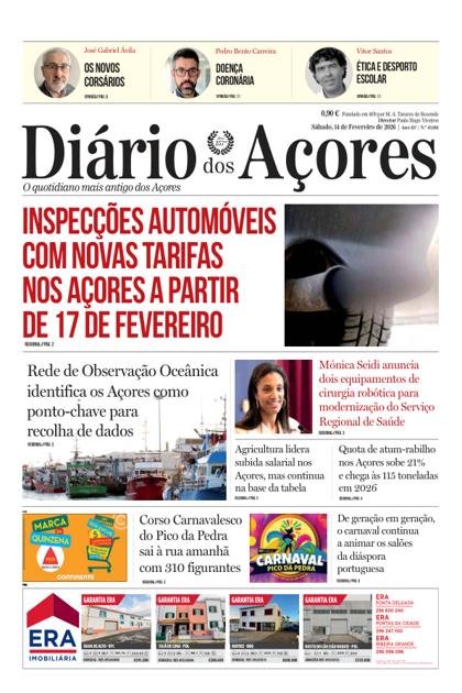 Diário dos Açores – 14/02/2026