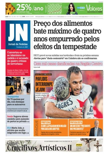 Jornal de Notícias – 14/02/2026