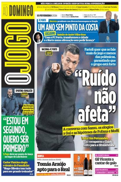 O Jogo – 15/02/2026