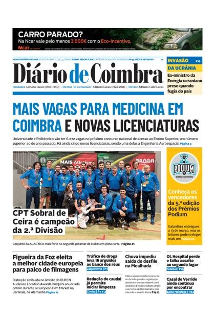 Diário de Coimbra – 16/02/2026