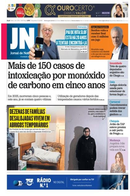 Jornal de Notícias – 17/02/2026