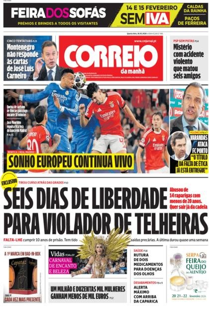 Correio da Manhã – 18/02/2026