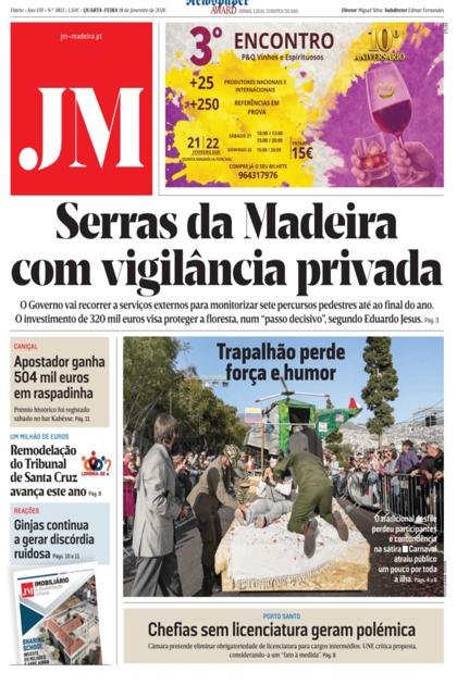 Jornal da Madeira – 18/02/2026