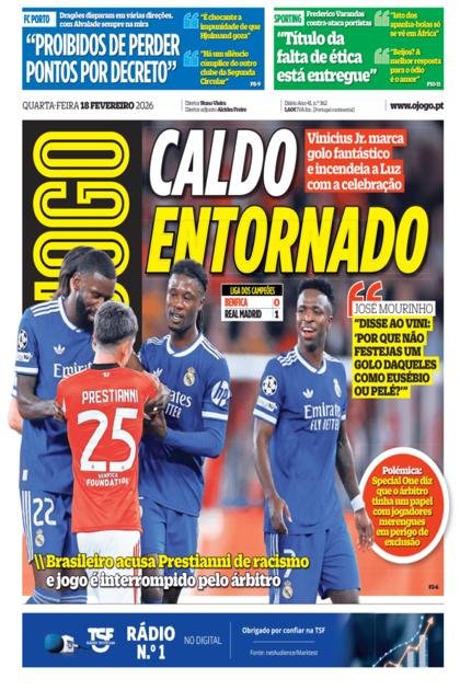 O Jogo – 18/02/2026