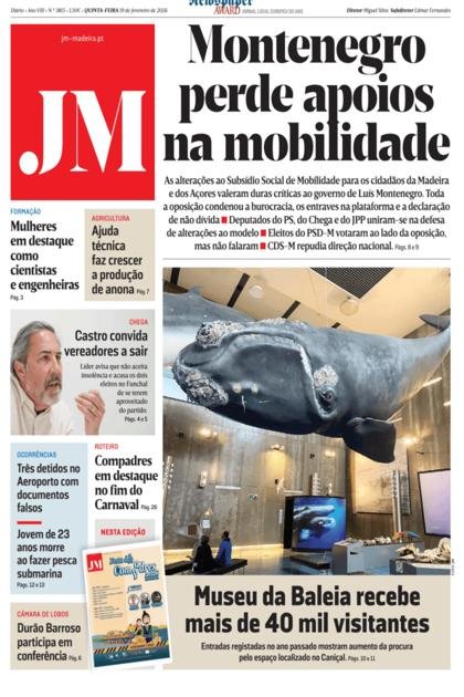 Jornal da Madeira – 19/02/2026