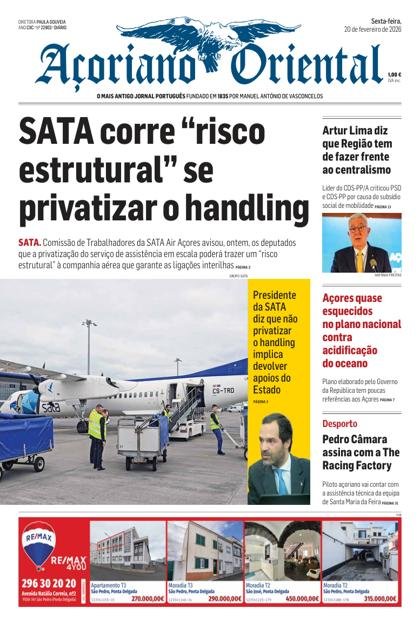 Açoriano Oriental – 20/02/2026