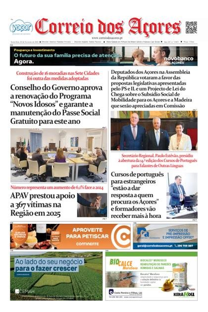 Correio dos Açores – 20/02/2026