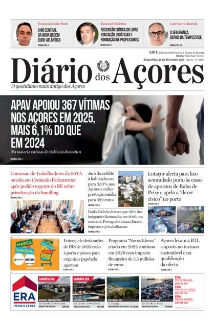 Diário dos Açores – 20/02/2026