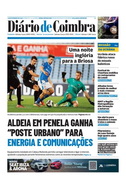 Diário de Coimbra – 22/02/2026