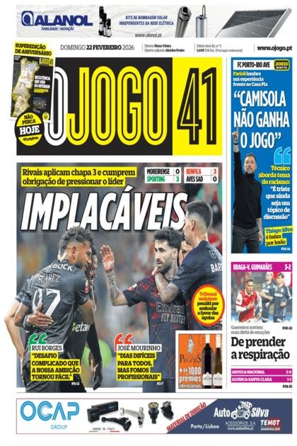 O Jogo – 22/02/2026