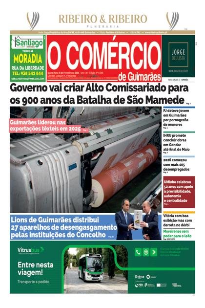 O Comércio de Guimarães – 25/02/2026