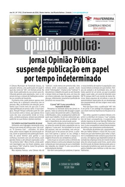 Opinião Pública – 25/02/2026