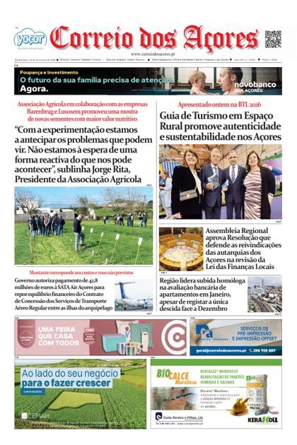 Correio dos Açores – 26/02/2026