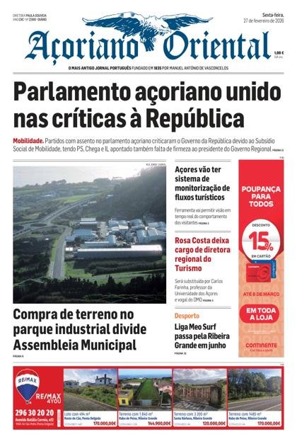 Açoriano Oriental – 27/02/2026