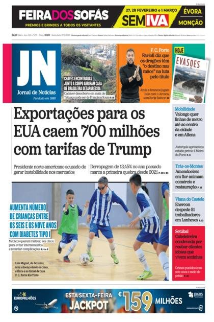 Jornal de Notícias – 27/02/2026
