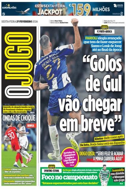 O Jogo – 27/02/2026