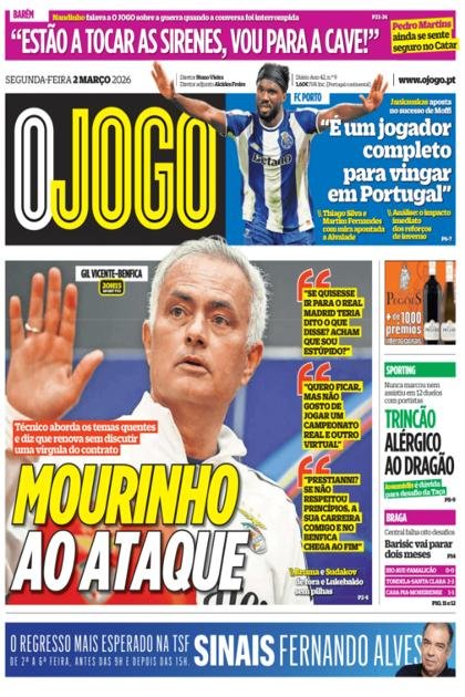 O Jogo – 2/03/2026