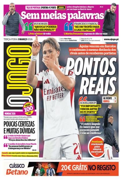 O Jogo – 3/03/2026