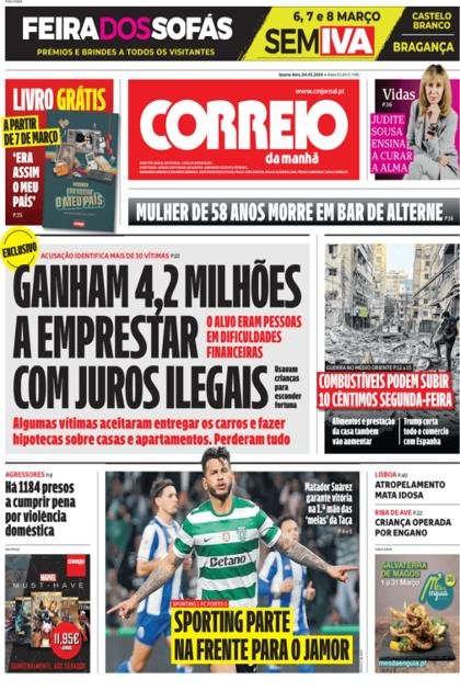 Correio da Manhã – 4/03/2026