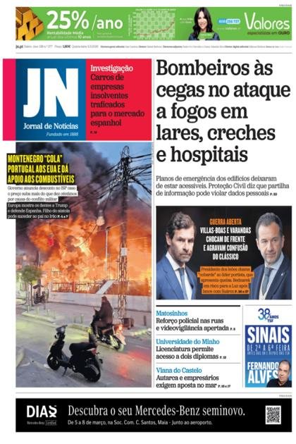 Jornal de Notícias – 5/03/2026