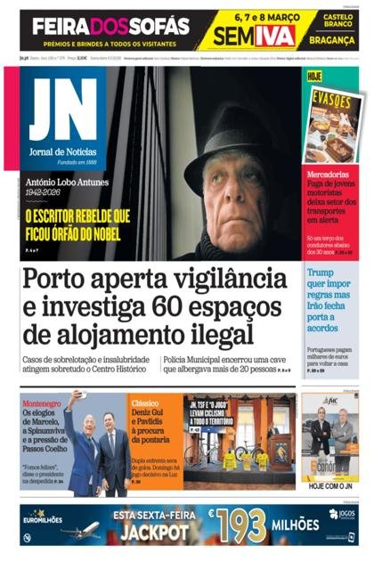 Jornal de Notícias – 6/03/2026