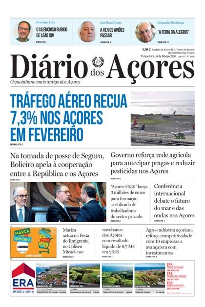 Diário dos Açores – 10/03/2026