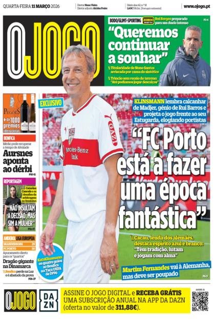 O Jogo – 11/03/2026