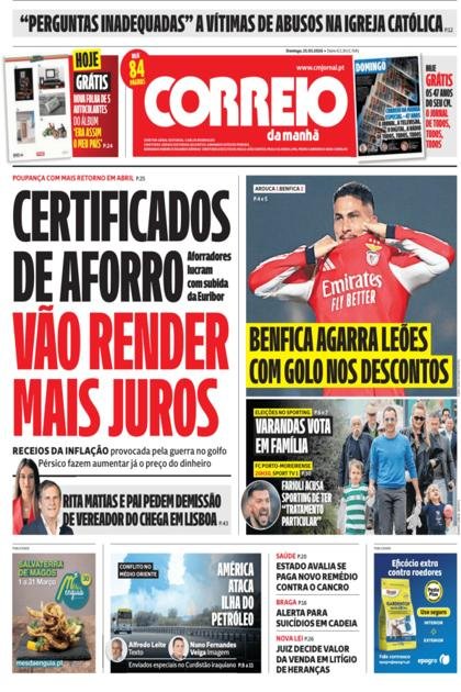 Correio da Manhã + Domingo – 15/03/2026