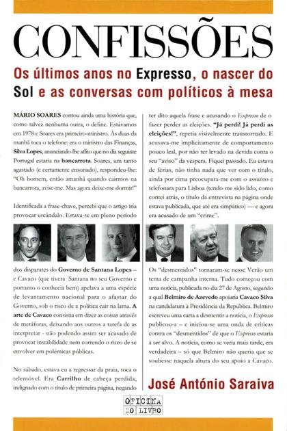 Confissoes – Jose Antonio Saraiva